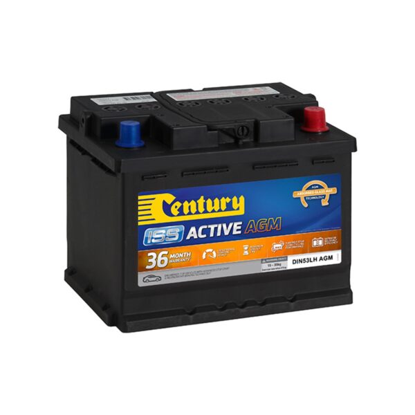 Century AGM Stop Start Batteries DIN53LH AGM