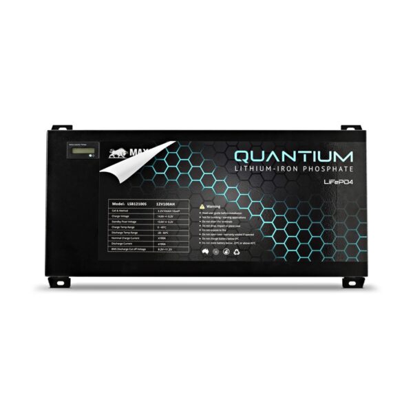 Quantium Lithium Iron Phosphate (LiFePO4) 12.8V 100Ah Slim Line Battery Q-LBS12100S