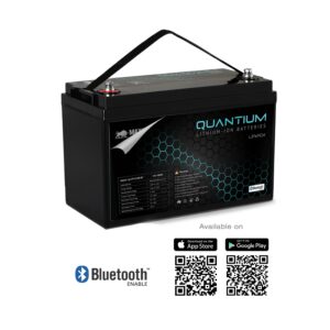 Quantium Lithium Iron Phosphate (LiFePO4) 12.8V 100Ah Battery Q-LFP12100BT