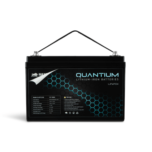Quantium Lithium Iron Phosphate (LiFePO4) 12.8V 100Ah Battery Q-LFP12100
