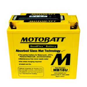 Motobatt Heavy Duty Motorcycle Battery MB18U