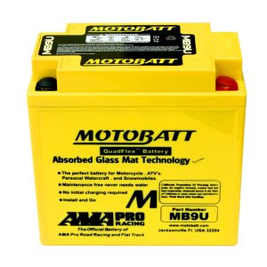 Motobatt Heavy Duty Motorcycle Battery MB9U