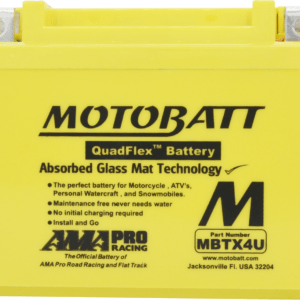 Motobatt Heavy Duty Motorcycle Battery MBTX4U