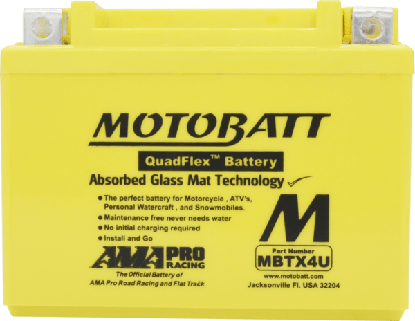 Motobatt Heavy Duty Motorcycle Battery MBTX4U