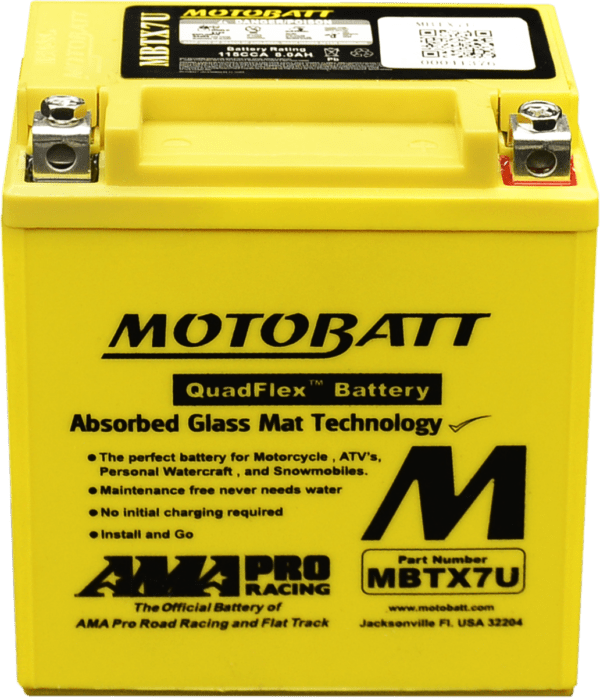 Motobatt Heavy Duty Motorcycle Battery MBTX7U