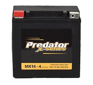 Predator X-Series Motorcycle Battery MX14-4