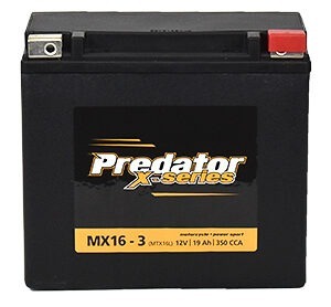 Predator X-Series Motorcycle Battery MX16-3