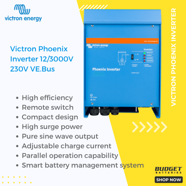 Victron Phoenix Inverter 12_3000V 230V VE.Bus-features