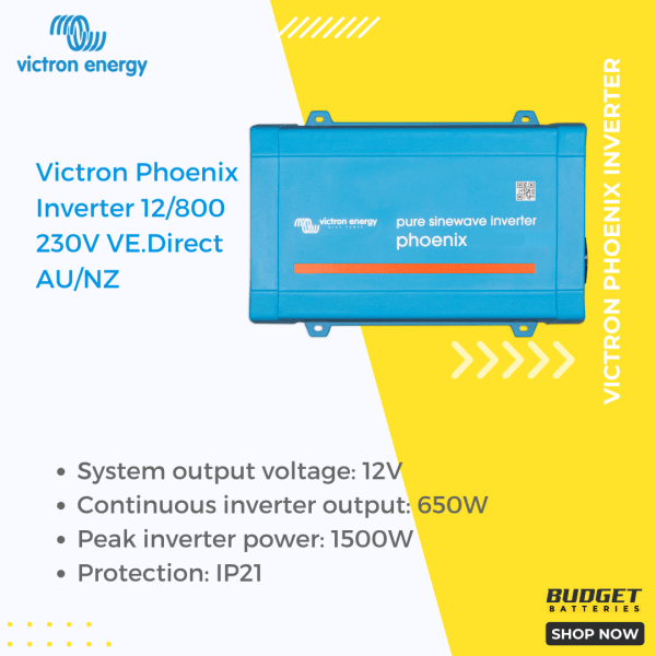 Victron Phoenix Inverter 12_800 230V VE.Direct AU_NZ