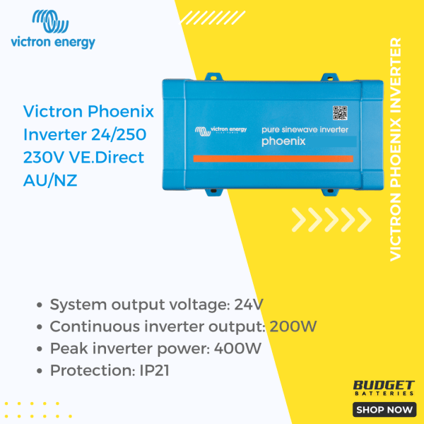 Victron Phoenix Inverter 24/250 230V VE.Direct AU/NZ - Image 3