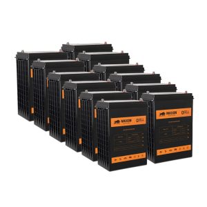 Maxon 24V 1260Ah Deep Cycle Solar Battery Bank MEVG-L16 x 12