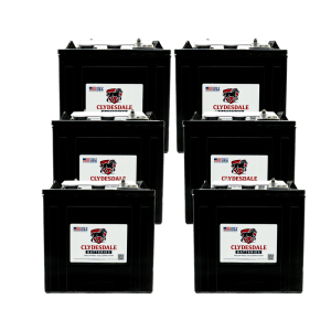 Clydesdale 36V Golf Cart Batteries 6 x CLY-105
